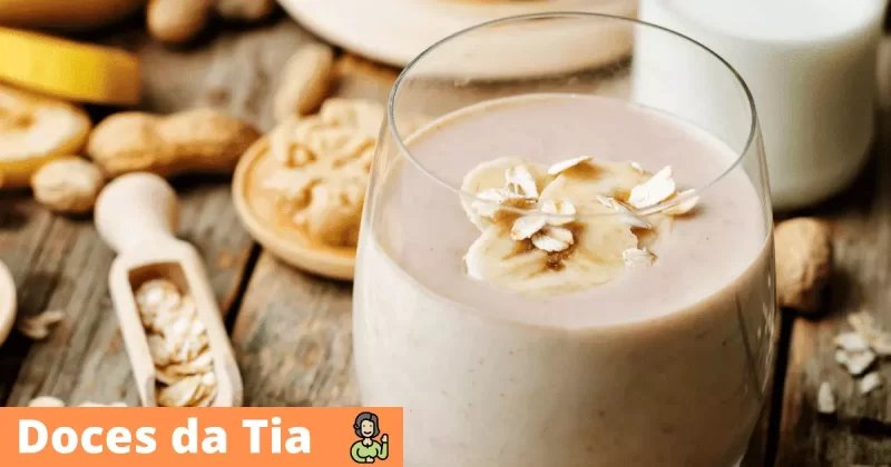 Melhor Smoothie de Manteiga de Amendoim e Banana com Cafeína
