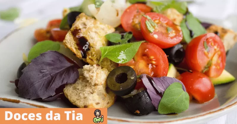 Receita de Salada de azeitona